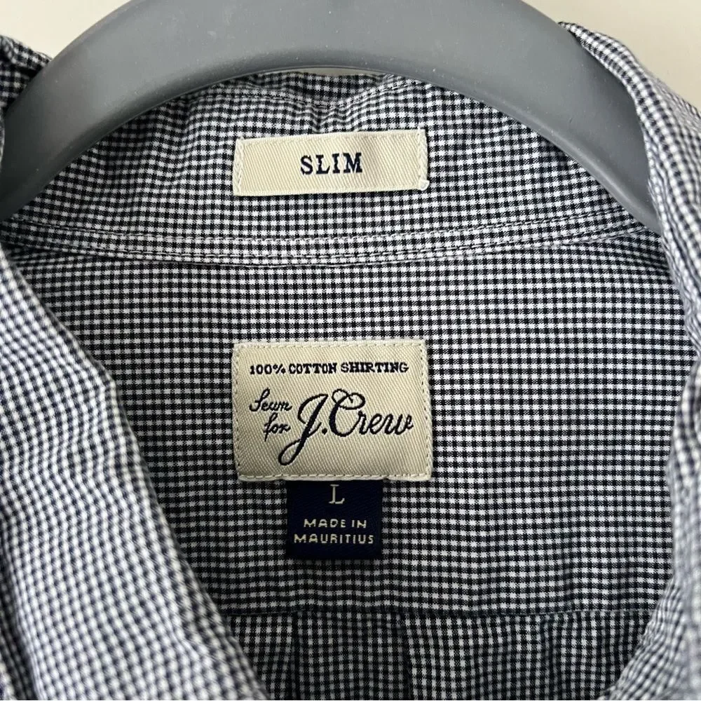 J. Crew Men's Slim 100% Cotton Button Down Shirt
